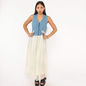 asymmetrical polka dot dress WRAP LONG in blue and white dots – Marcia Wear Evening dresses for women modern femininity Courtney Love's '90s Looks Fit:Long