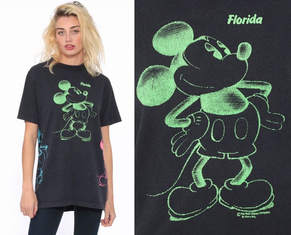 neon mickey mouse shirt
