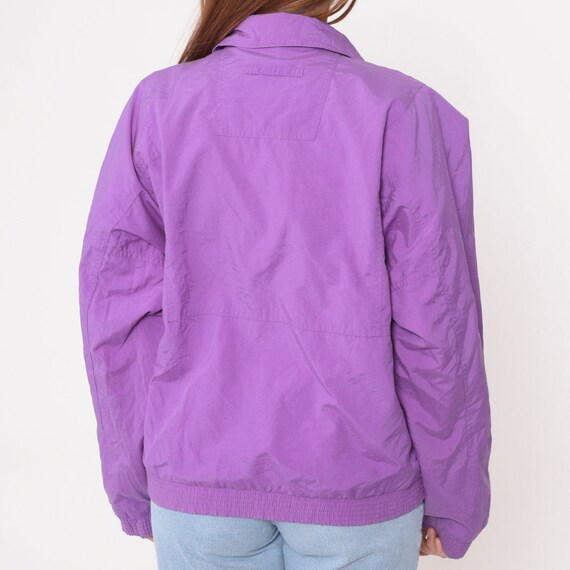 90s Helly Hansen Windbreaker Purple Zip Up Jacket… - image 7