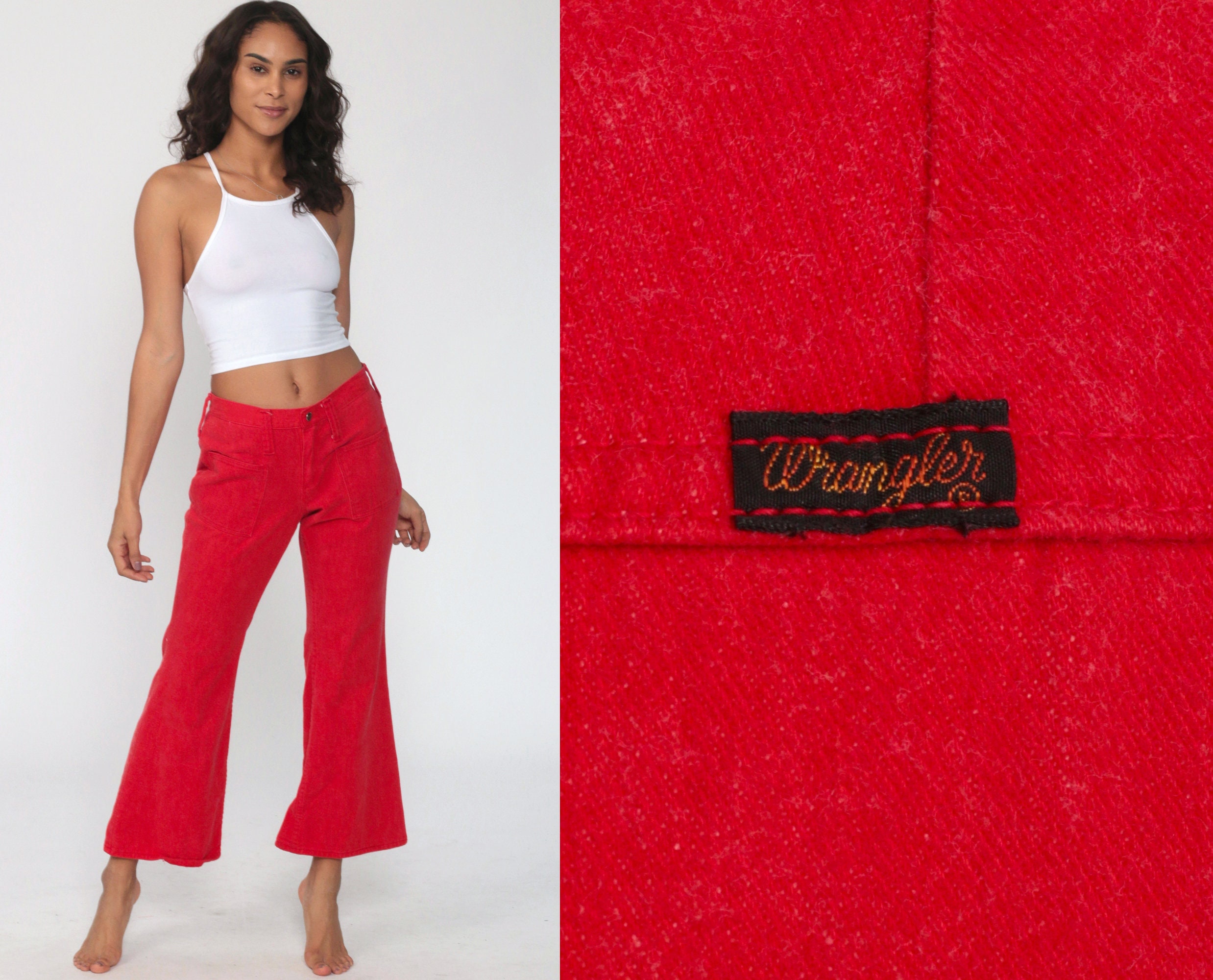 high low bell bottom pants