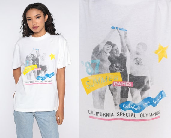 California Special Olympics Shirt 1987 Summer Gam… - image 1