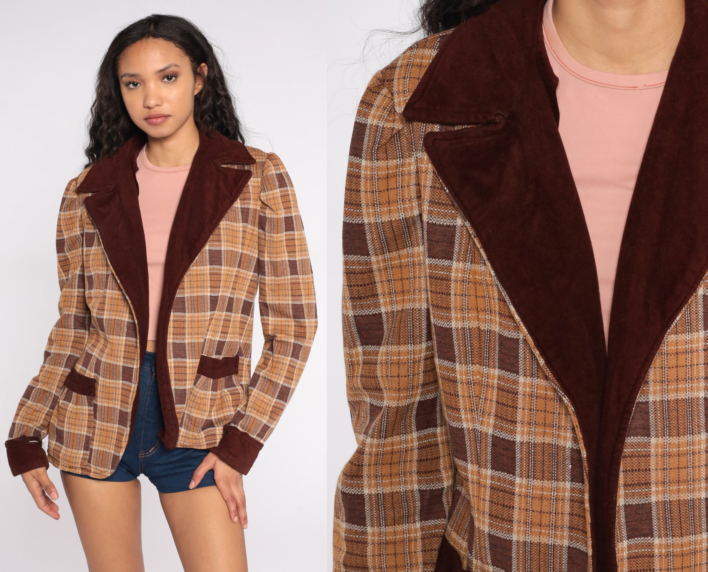 70s plaid jacket