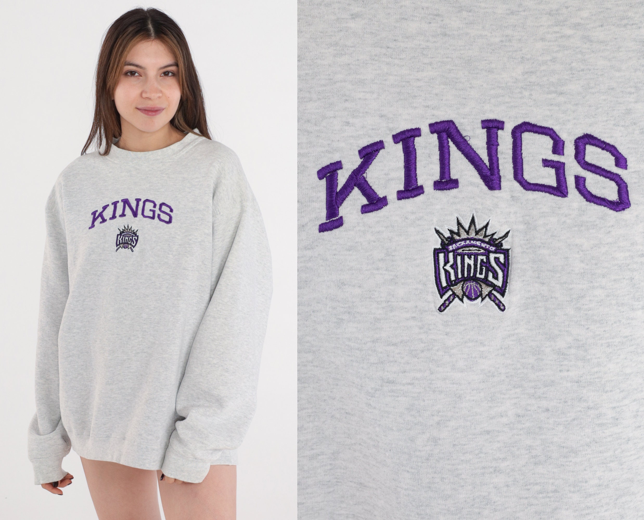 Sacramento Kings Crewneck Sweatshirts for Sale