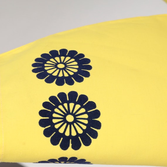 Japanese Kimono Top 90s Yellow Robe Jacket Floral… - image 6