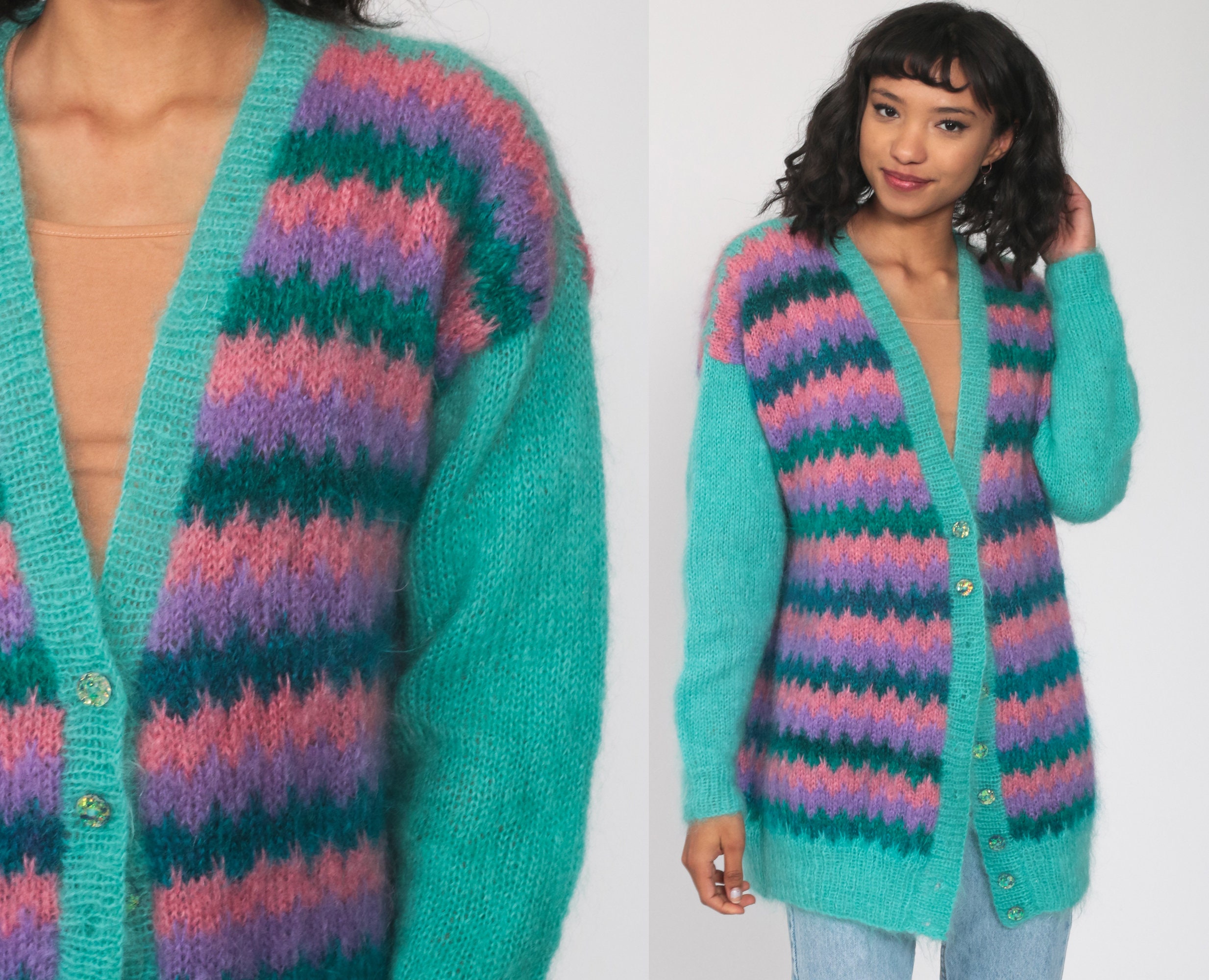 angora cardigan sweater