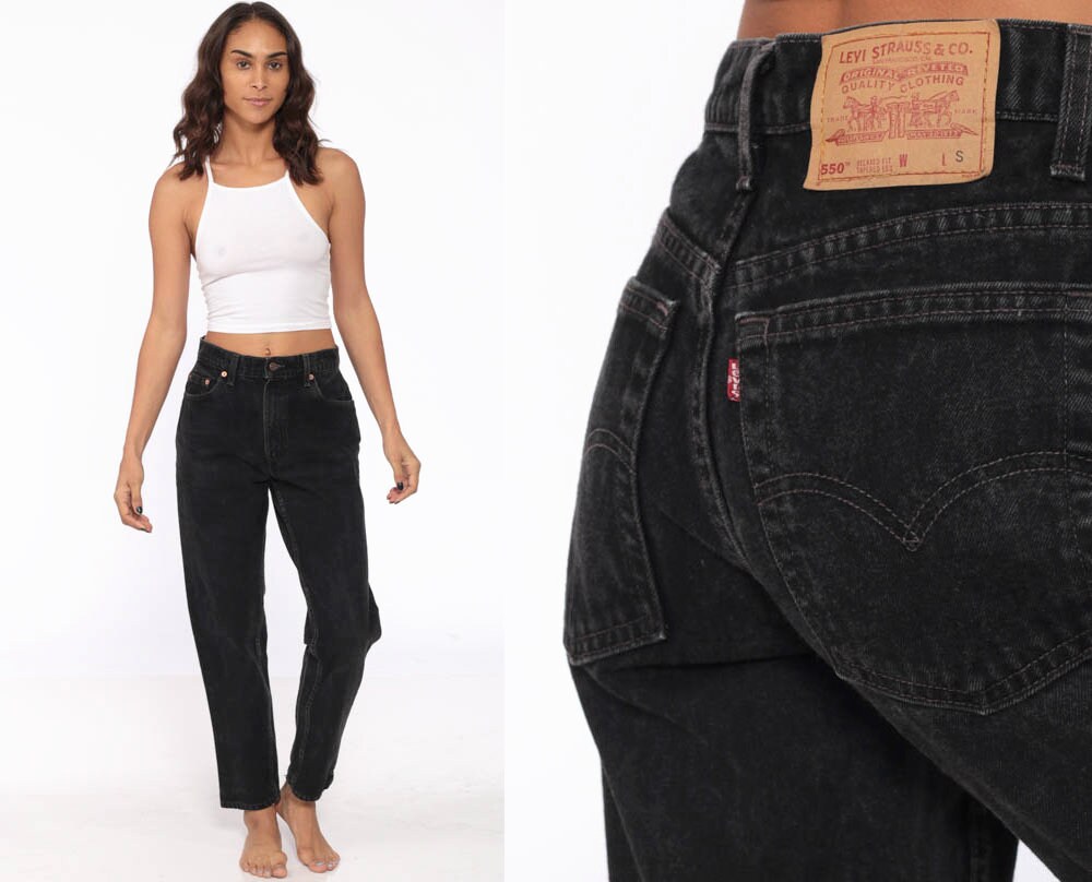 levis 550 black jeans