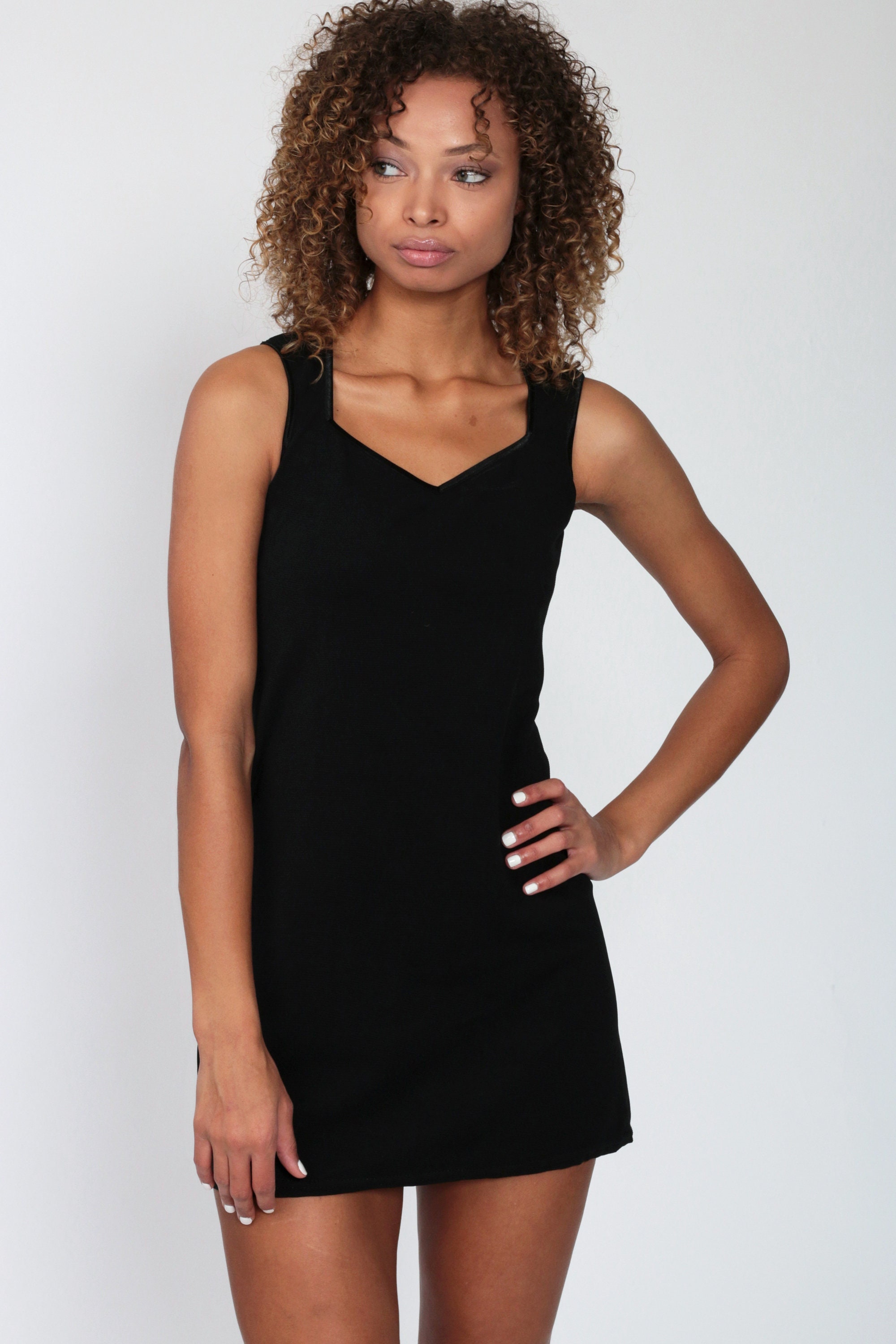 90s Black Dress Mini 90s Cocktail Party Goth 1990s Vintage