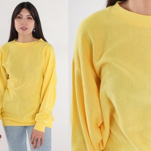 Plain yellow sweatshirt deals