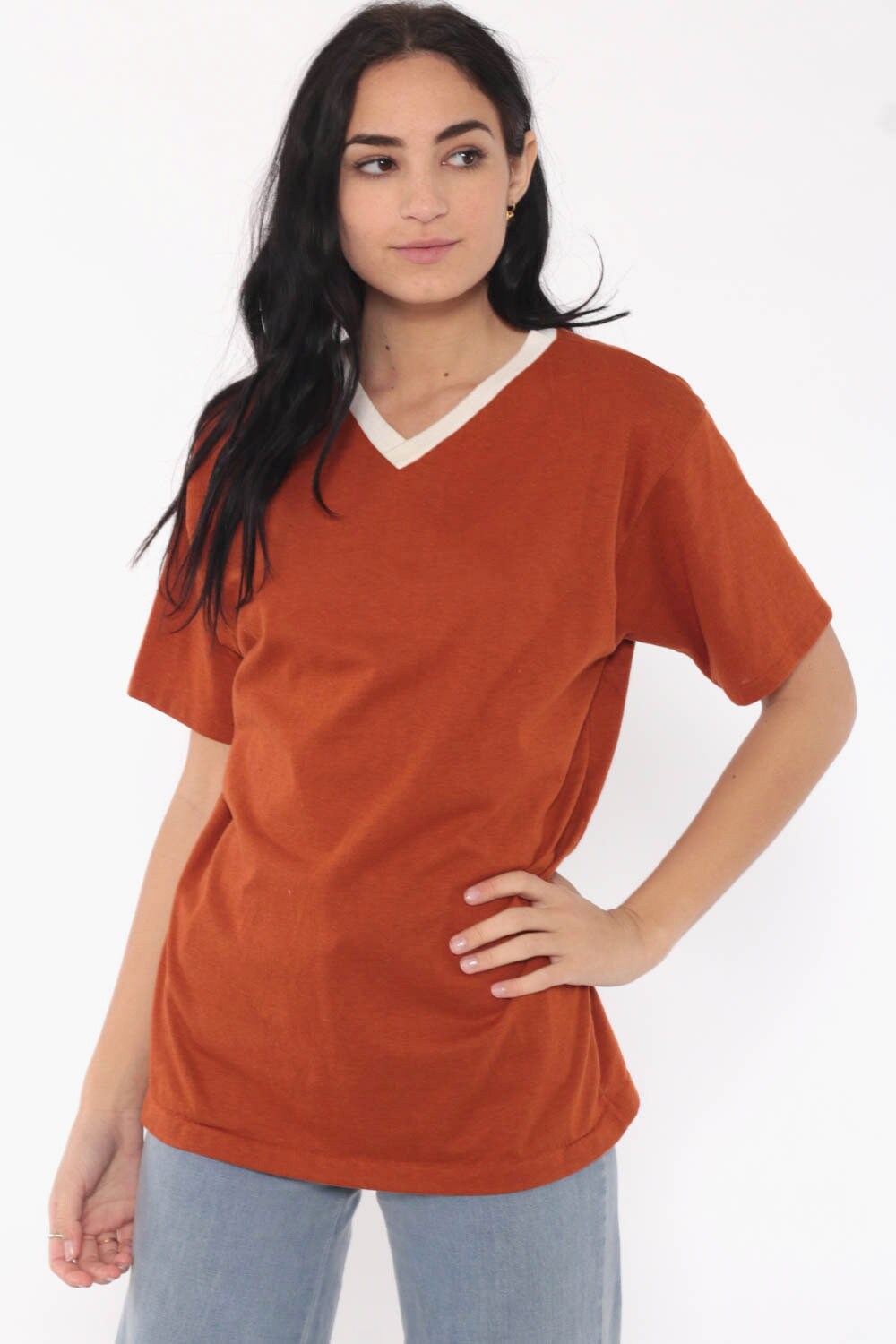 rust colored tshirts