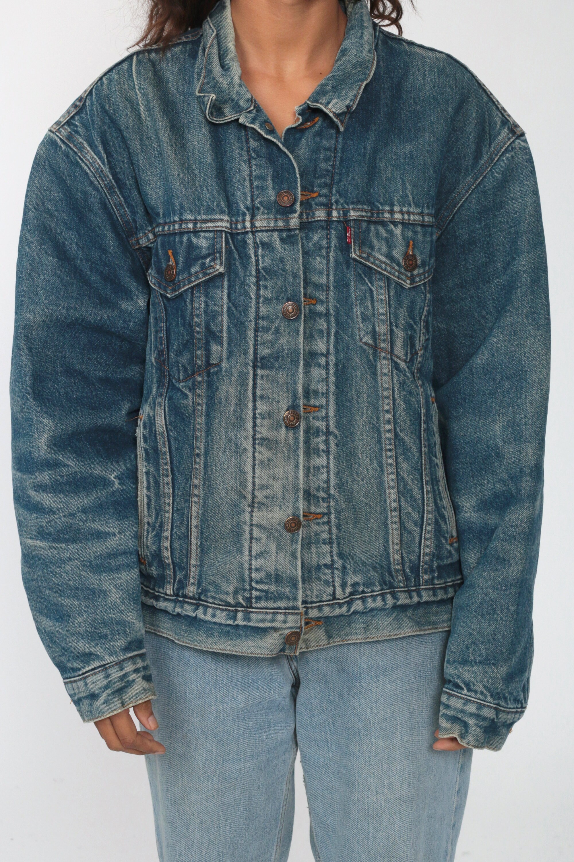 Blanket Lined Levi's Jacket L Jean Jacket 80s Levis Etsy