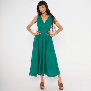 Emerald Green Fit and Flare Dress - Etsy Canada