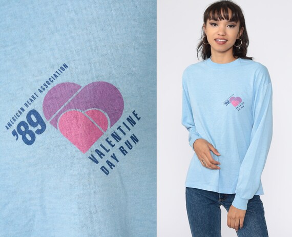 Running Shirt Valentine Day Run Shirt Heart Long S