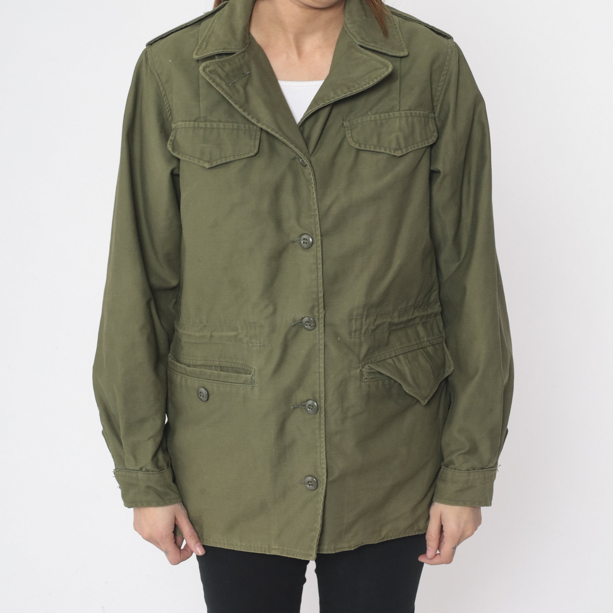 90s Military Jacket Olive Green Army Commando Cargo Field 90s Military Jacket Olive Green Army Commando Cargo Field