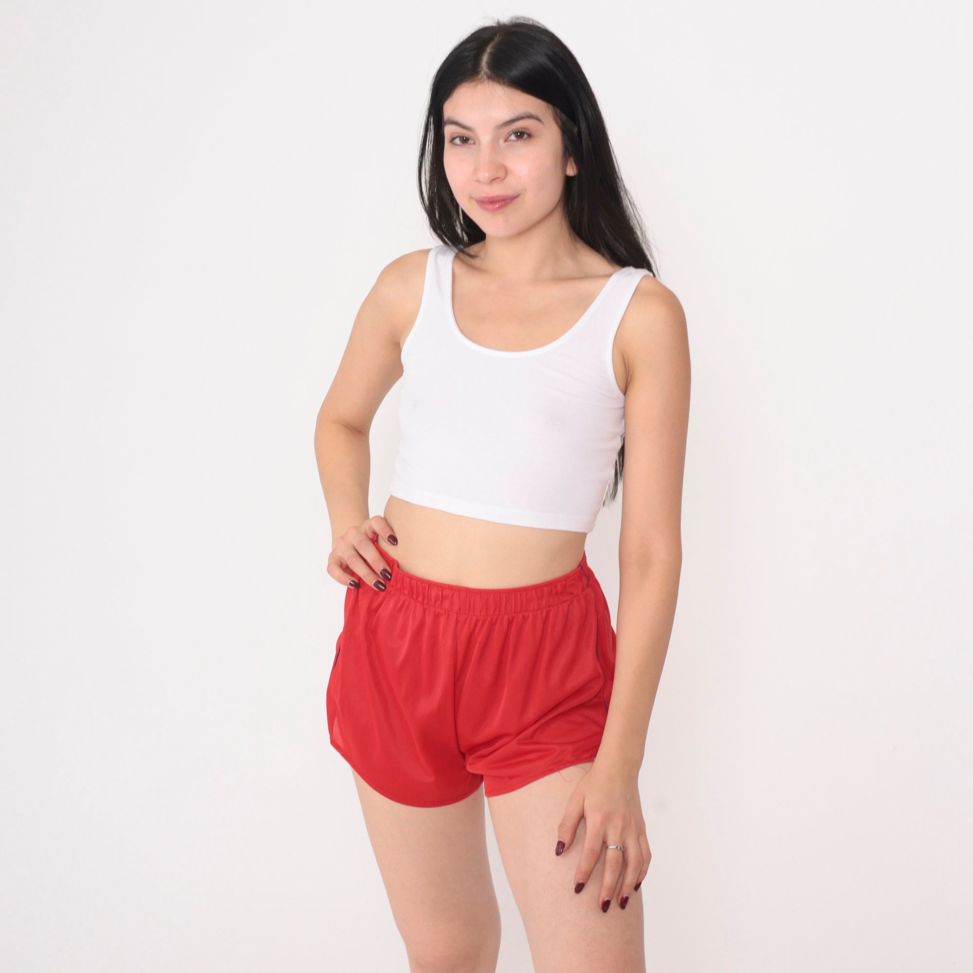 Runner Island Heather Grey Retro Dolphin Shorts and Crop Top