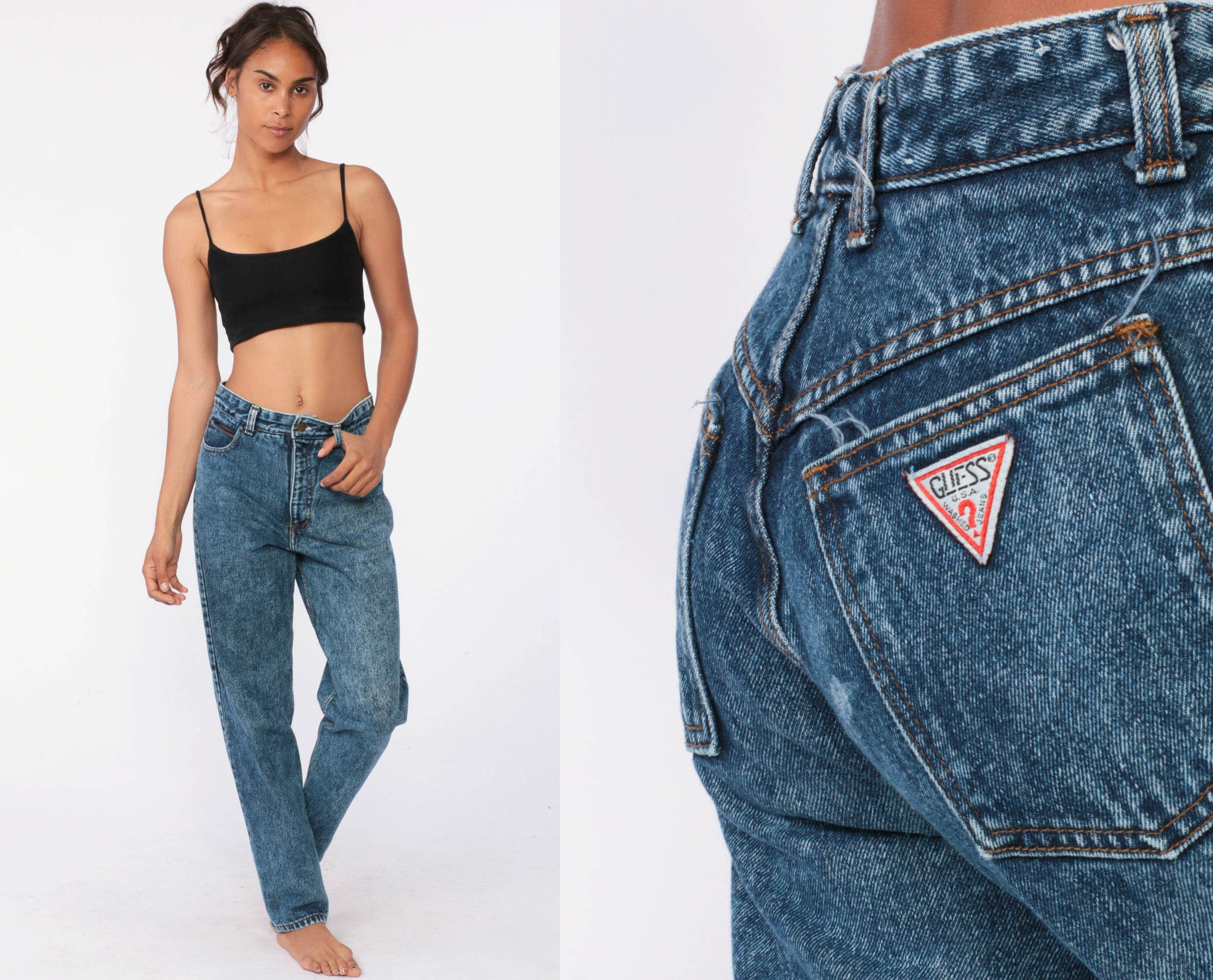high waisted guess jeans vintage