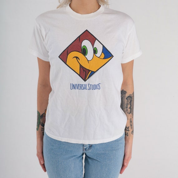 Woody Woodpecker Shirt 90s Universal Studios T-Sh… - image 7
