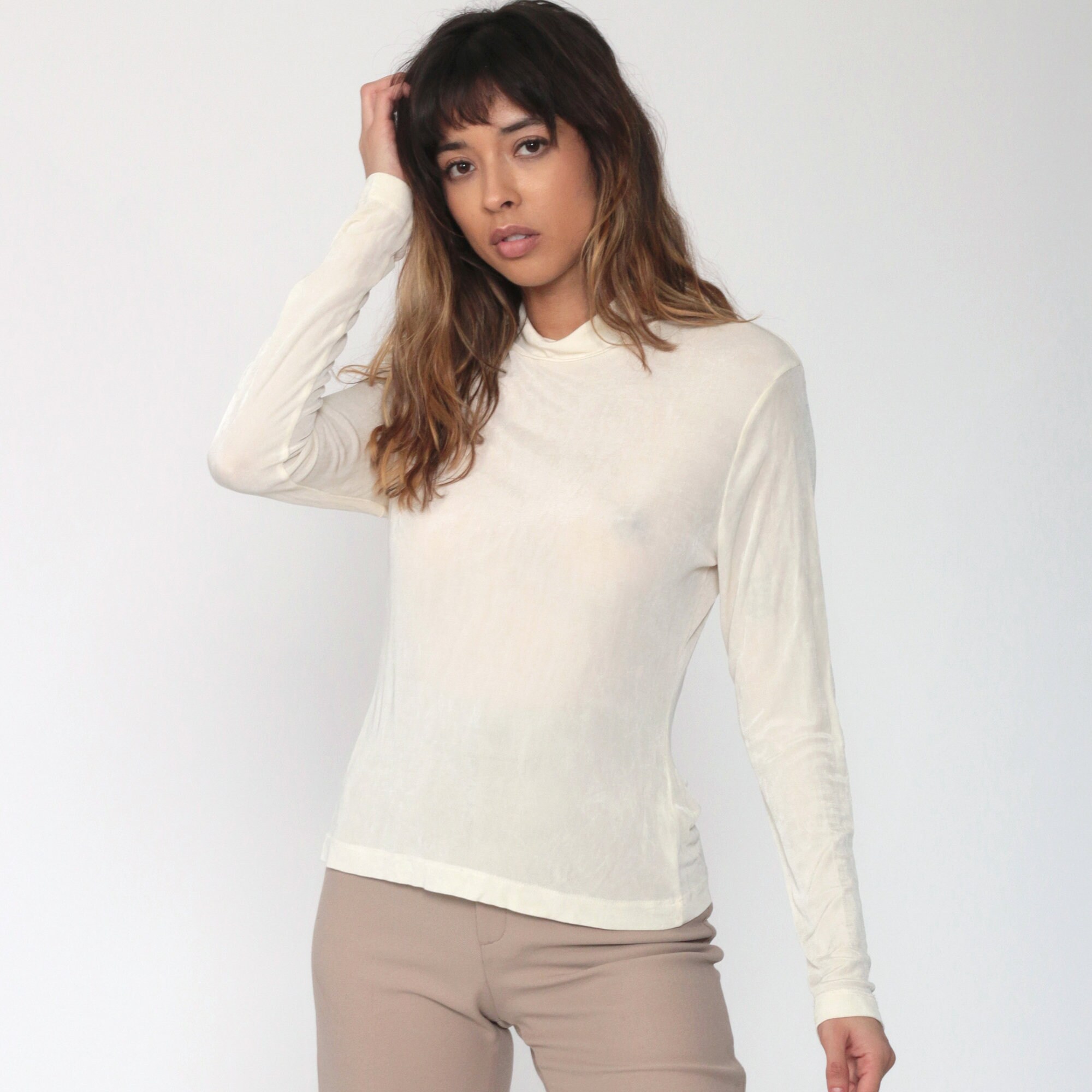 90s turtleneck outfit