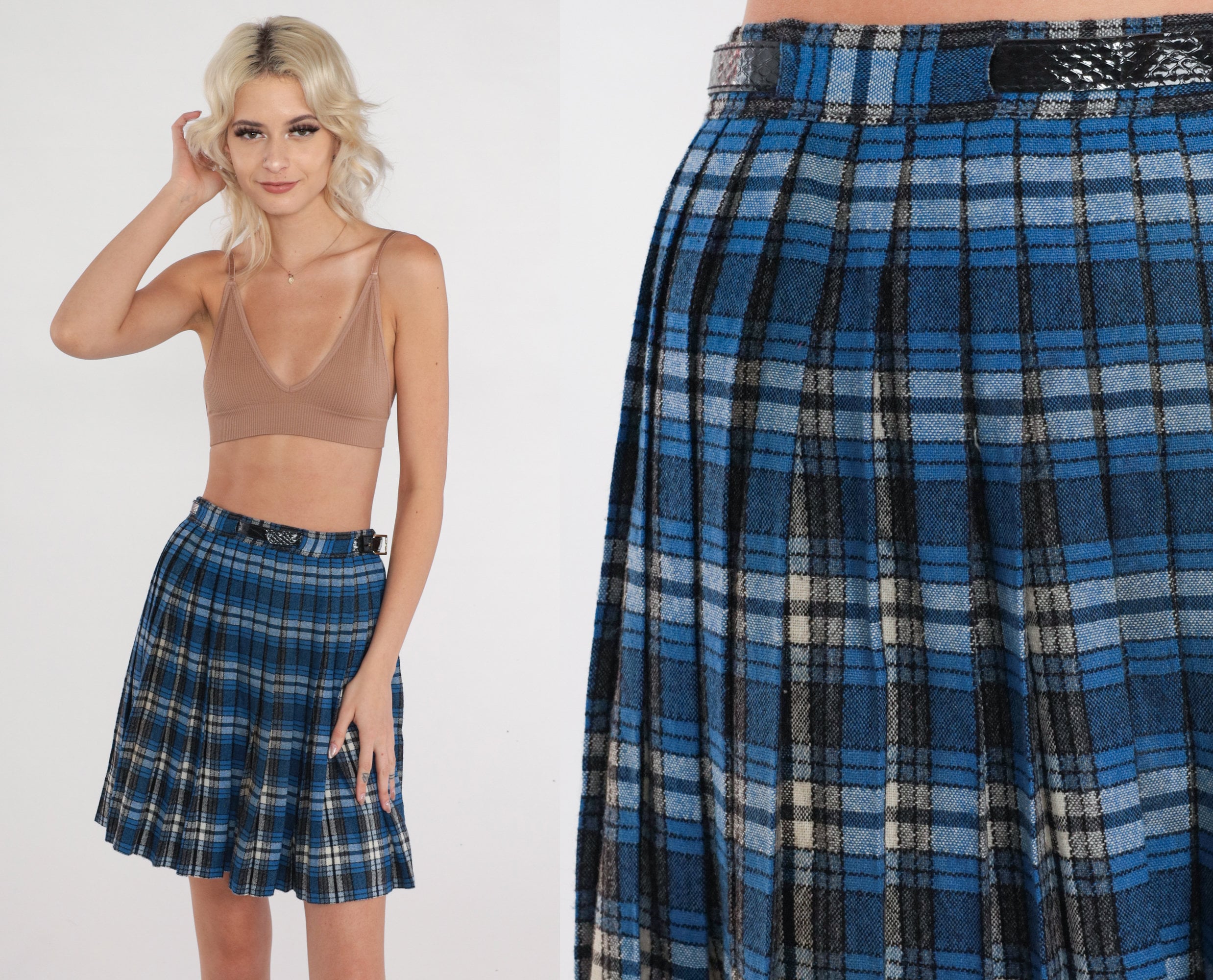 Pleated plaid mini skirt quotes 2025