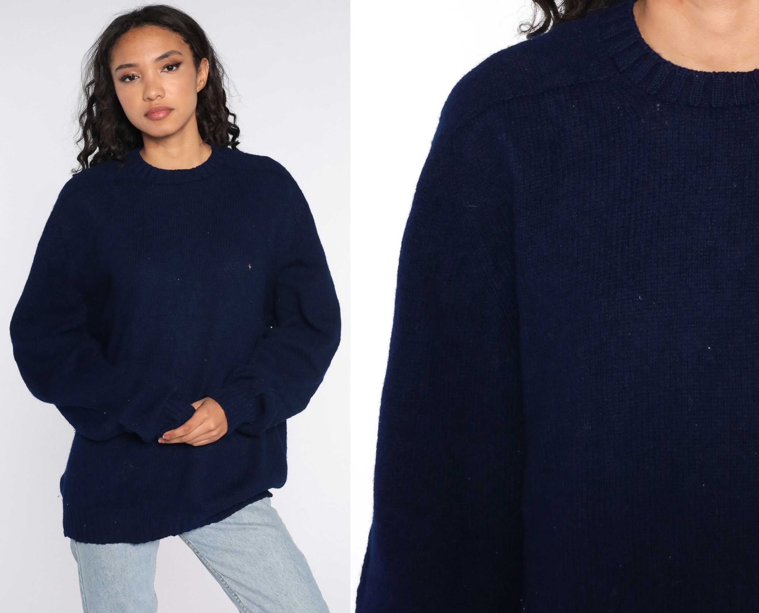 Blue WOOL Sweater Brooks Brothers Sweater 80s Sweater Pullover - Etsy Canada