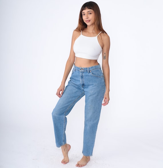 90s Levis Jeans 951 Tapered Levi High Waist Mom Jeans 90s Jeans Denim Pants 1990s Vintage Blue Denim Levi Strauss Medium 10