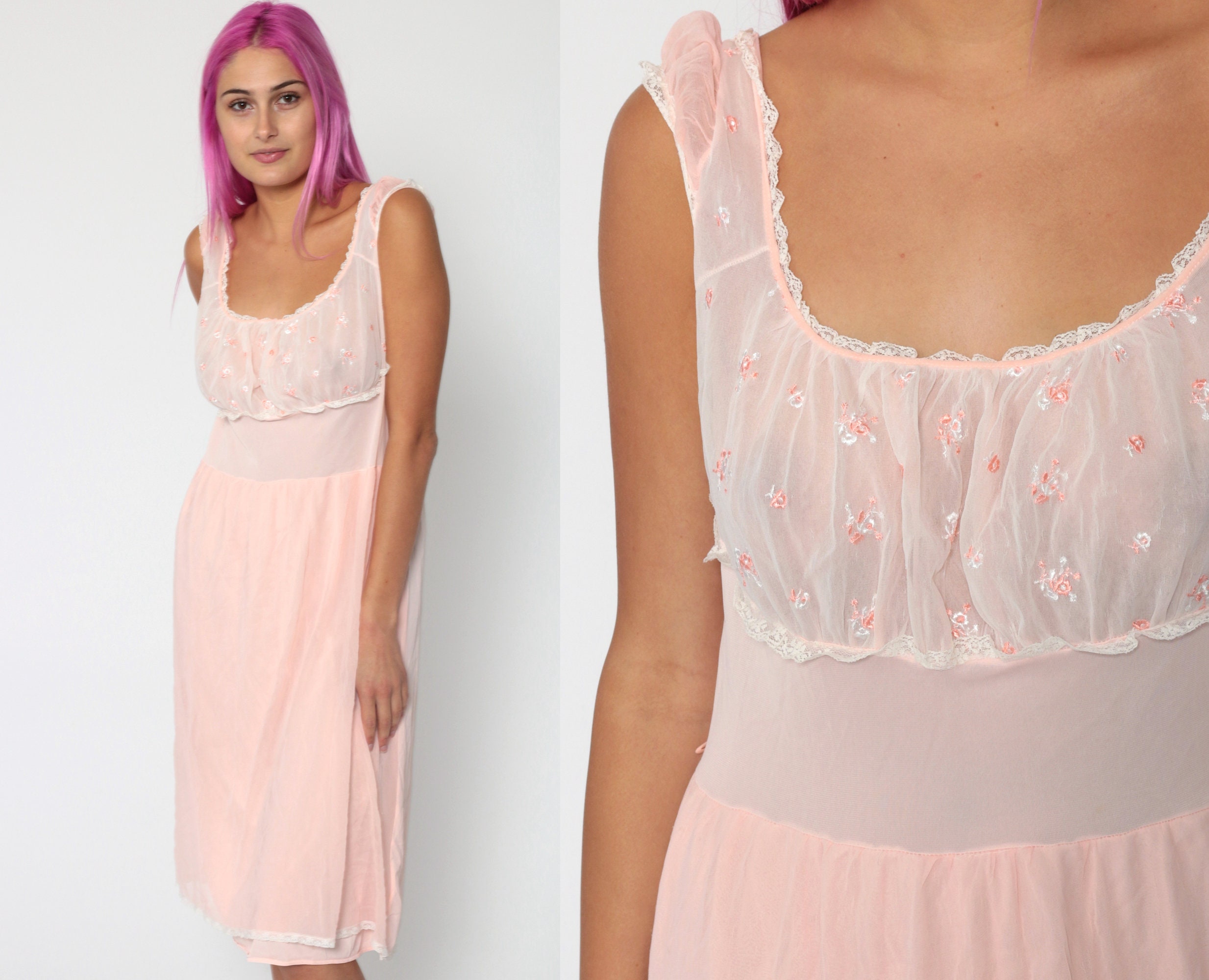 midi length nightgown