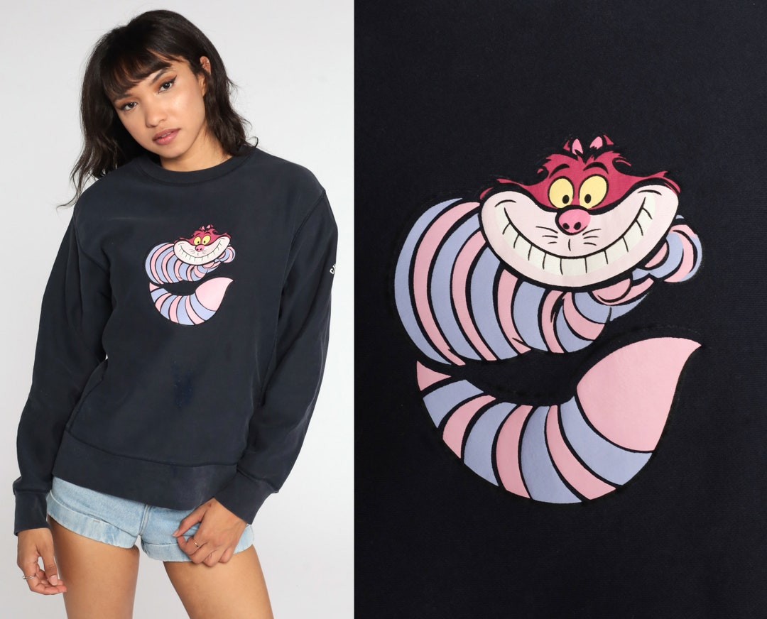 Cheshire Cat Sweatshirt Walt Disney Store Shirt 90s Alice in Etsy