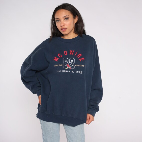 St Louis Cardinals Shirt 90s Mark McGwire Sweatshirt Baseball Shirt Retro Sports Pullover Jumper Vintage 1990s Crewneck Lee 2xl xxl