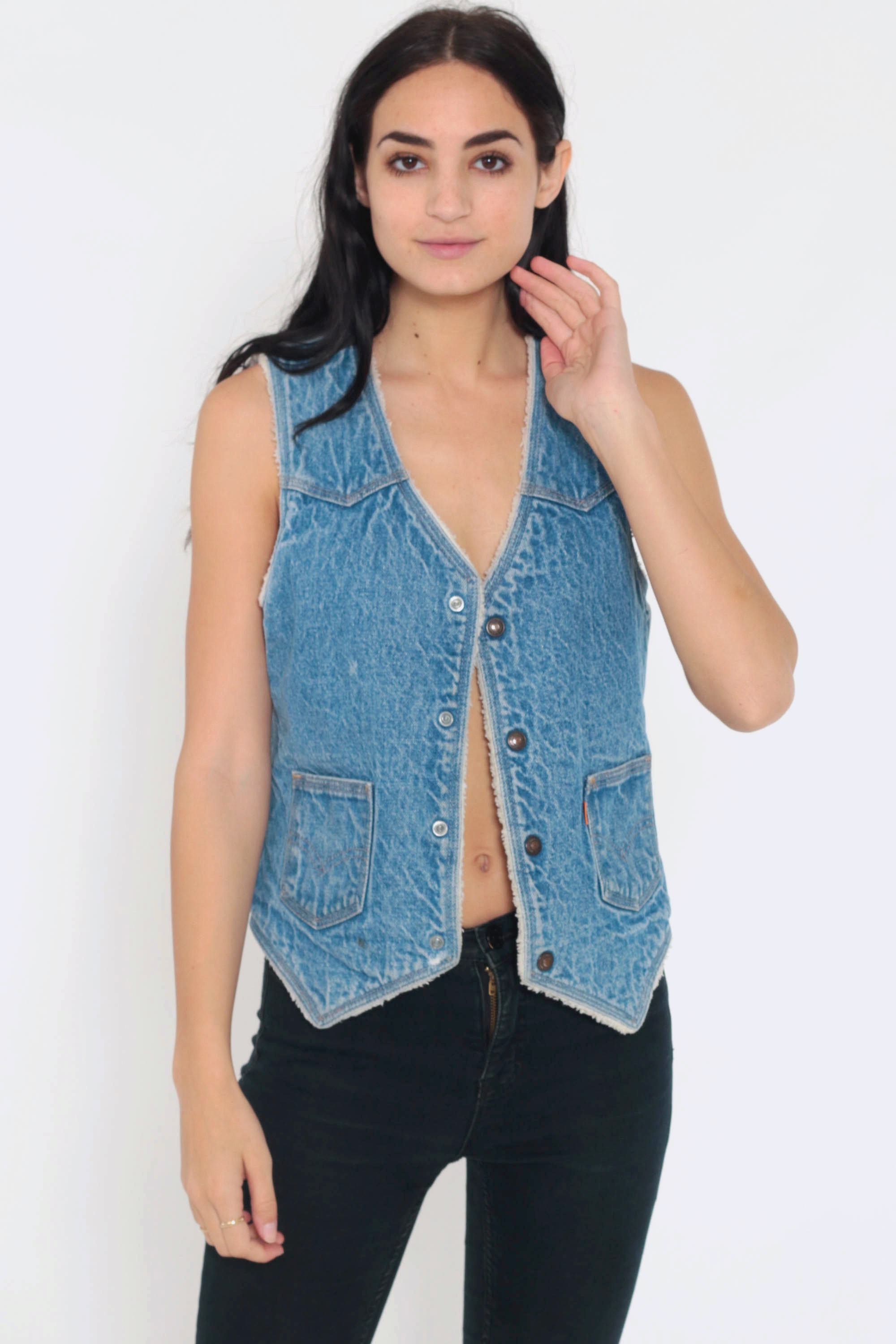 Levi strauss denim vest Clearance