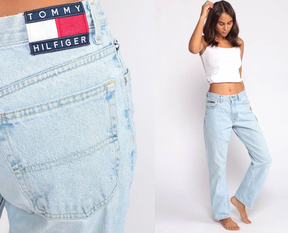 tommy hilfiger light blue jeans