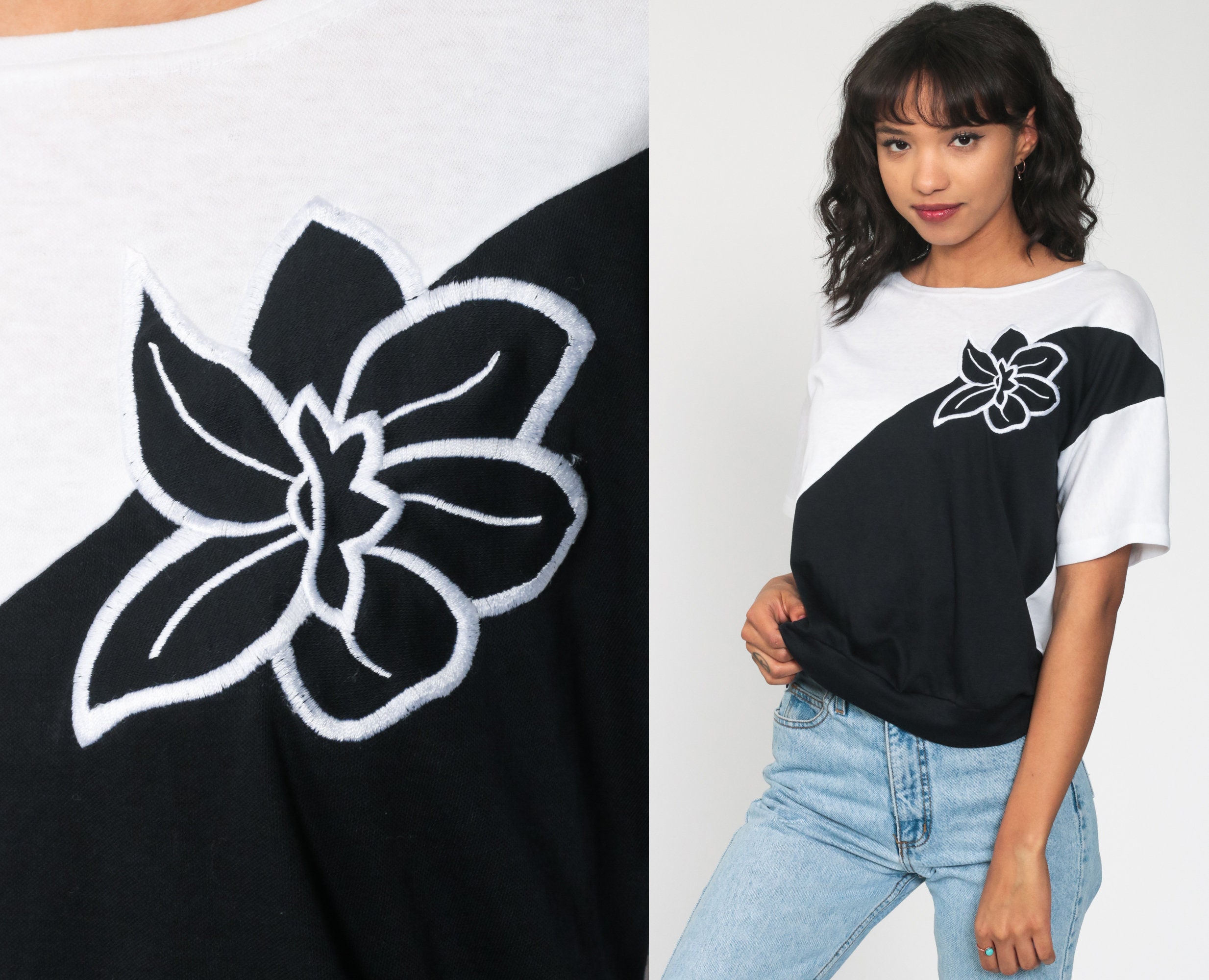 80s white t shirt and jeans