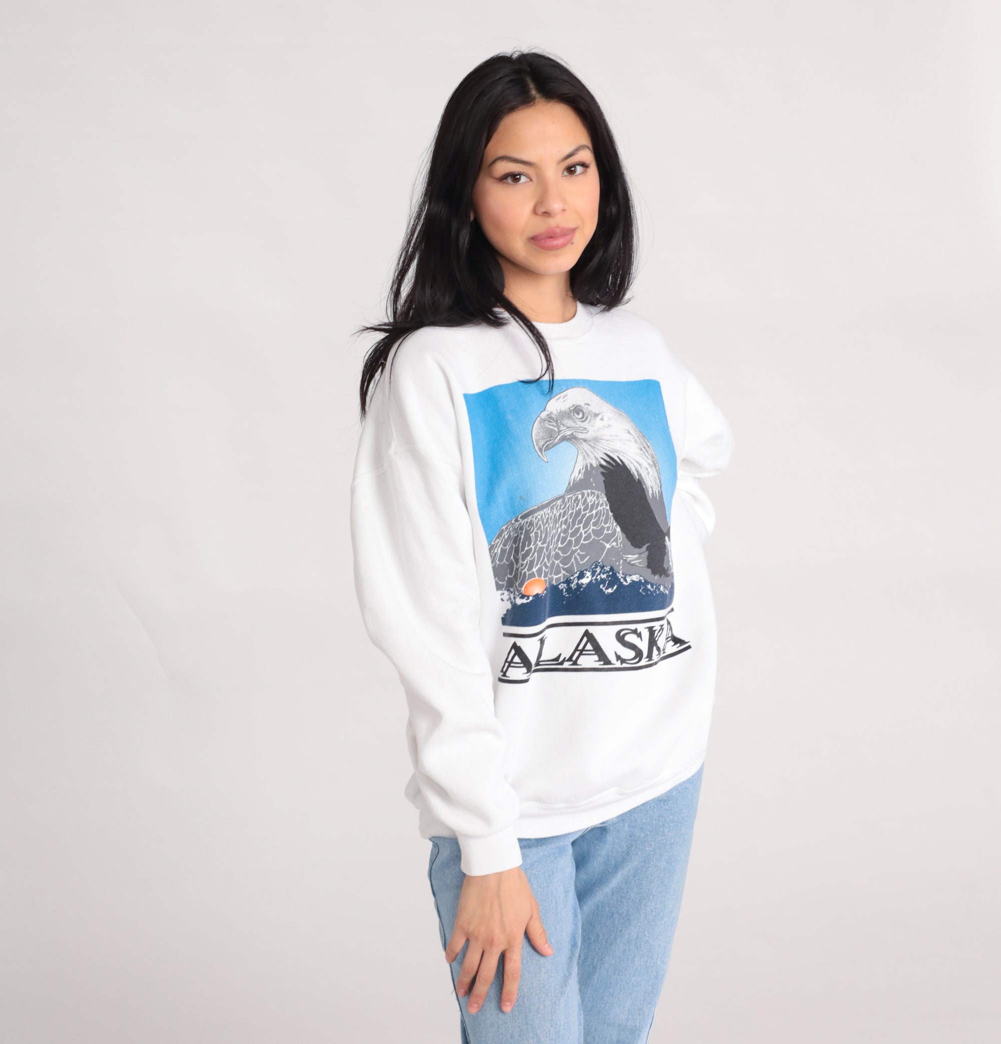 Vtg 90's Alaska Pullover XL Sweatshirt Jerzees Super Sweats New Old Stock  U.S.A