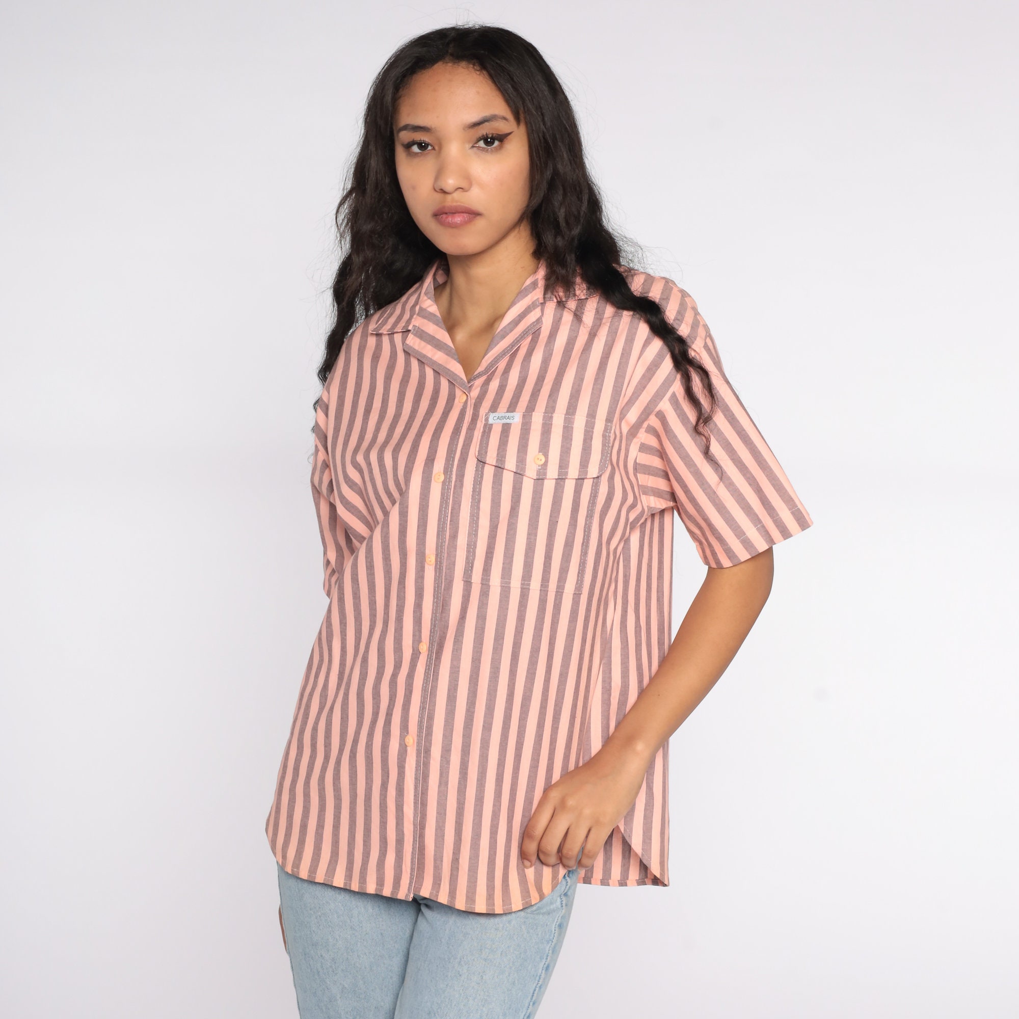 orange striped shirt