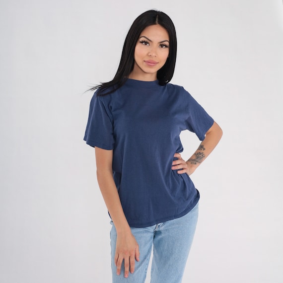 Reichert Yung Shirt 80s Science T-Shirt 1987 Cryo Seminar Graphic Tee Cryogenic Electron Microscopy TShirt Navy Blue 1980s Vintage Medium M