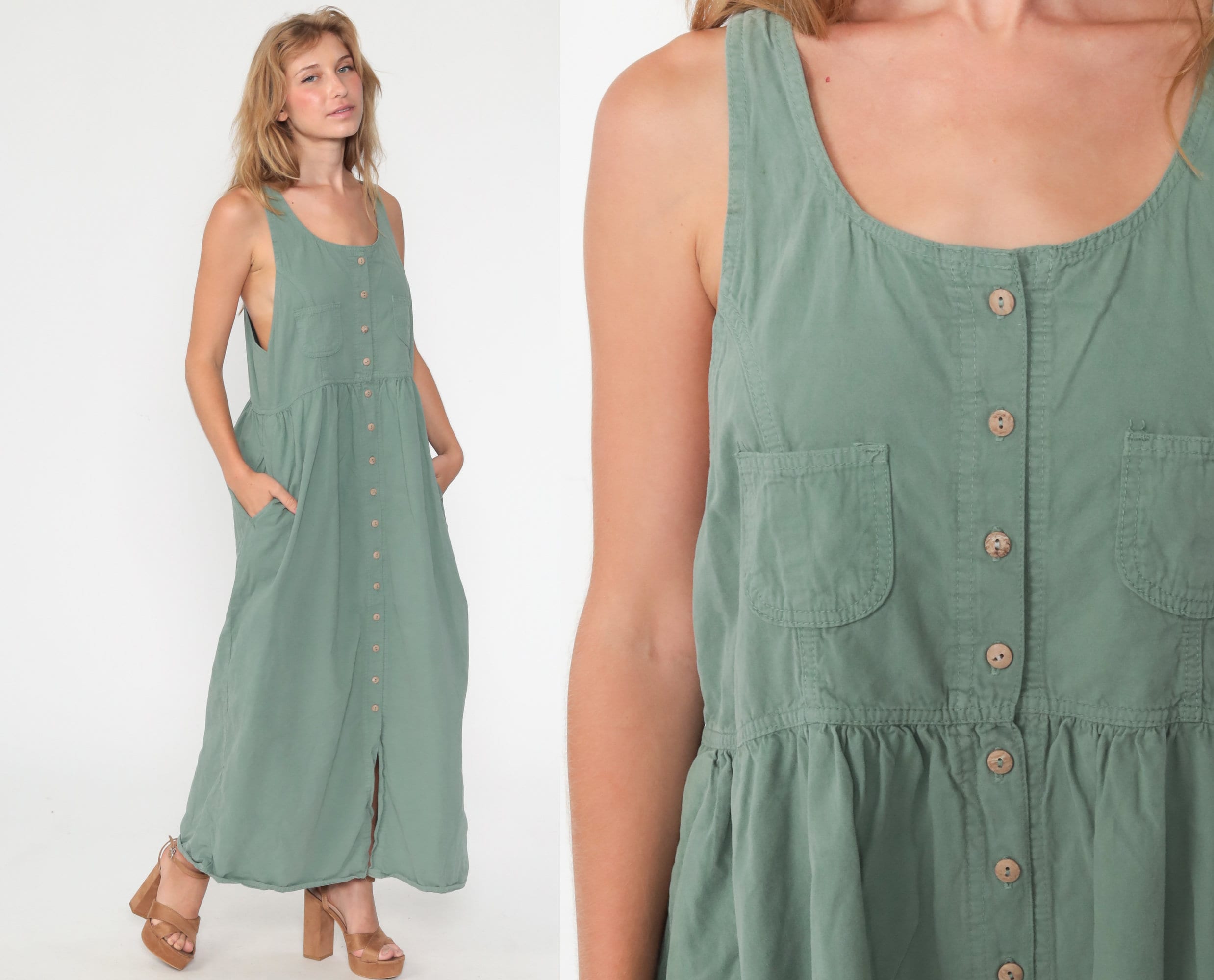 button up jumper dress