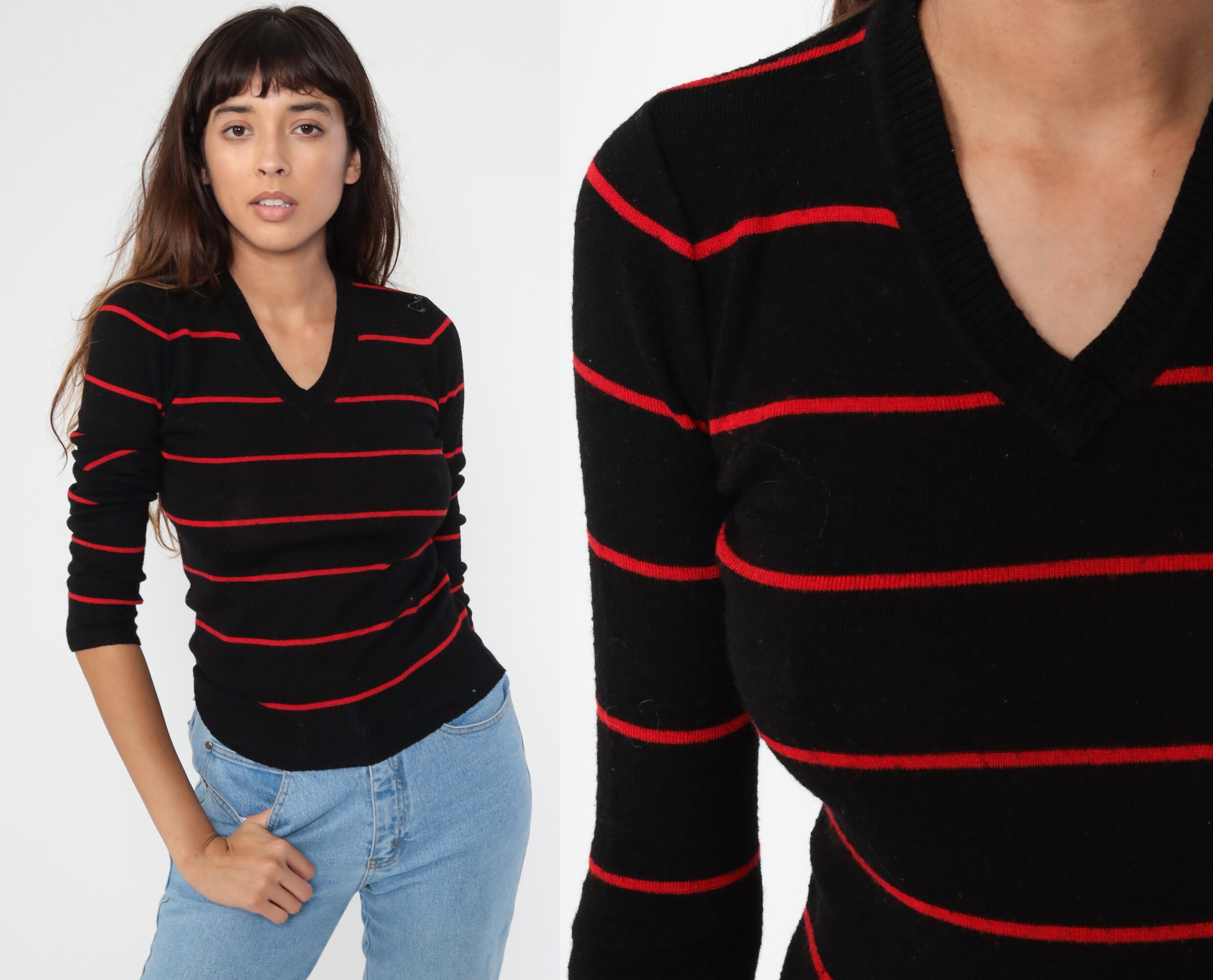 80s sweater tied around neck