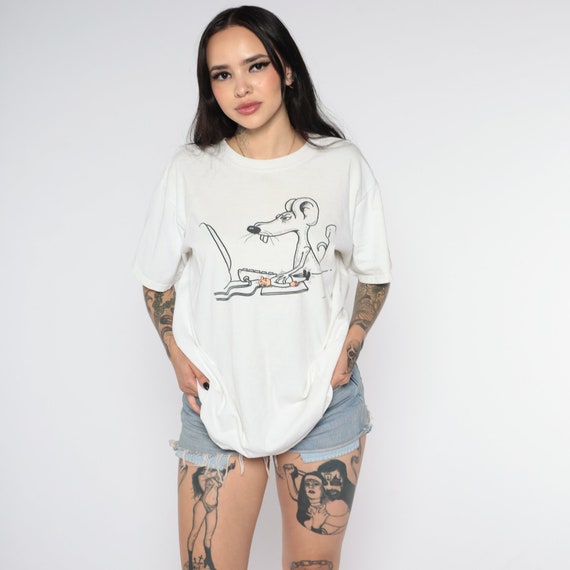 Computer Joke Shirt Human Mouse Shirt 90s Gem