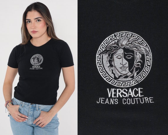 VERSACE JEANS COUTURE, Turquoise Women's T-shirt