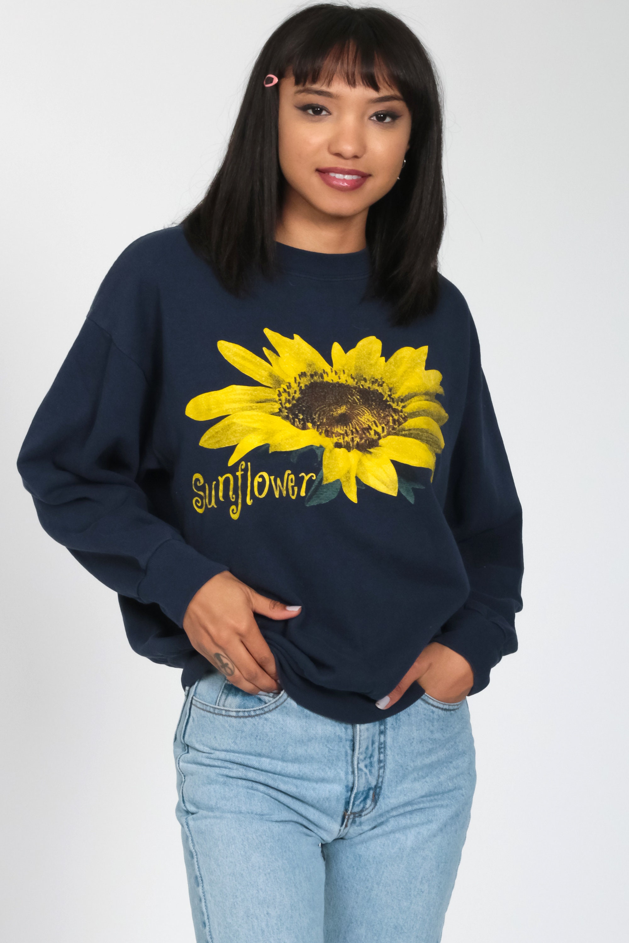 womens sunflower sweatshirt