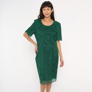 90s Green Dress - Etsy