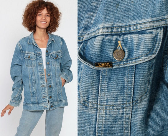 80s jean jacket with buttons