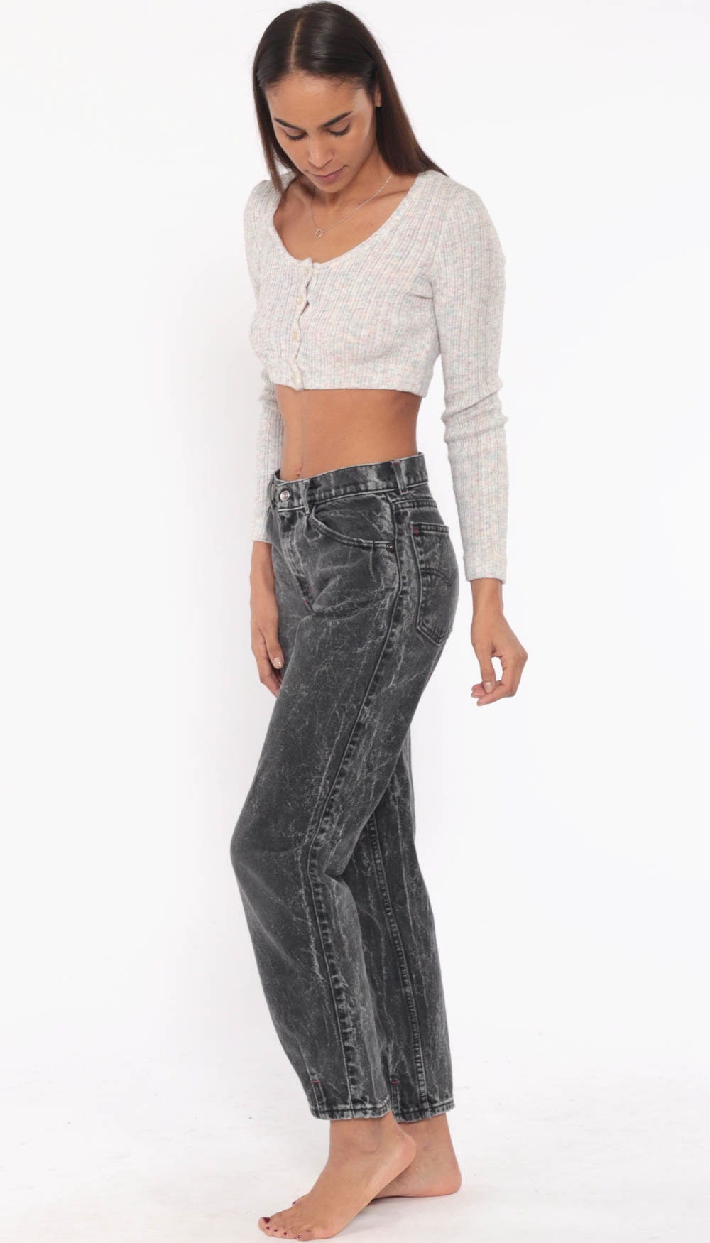 levis mom jeans black