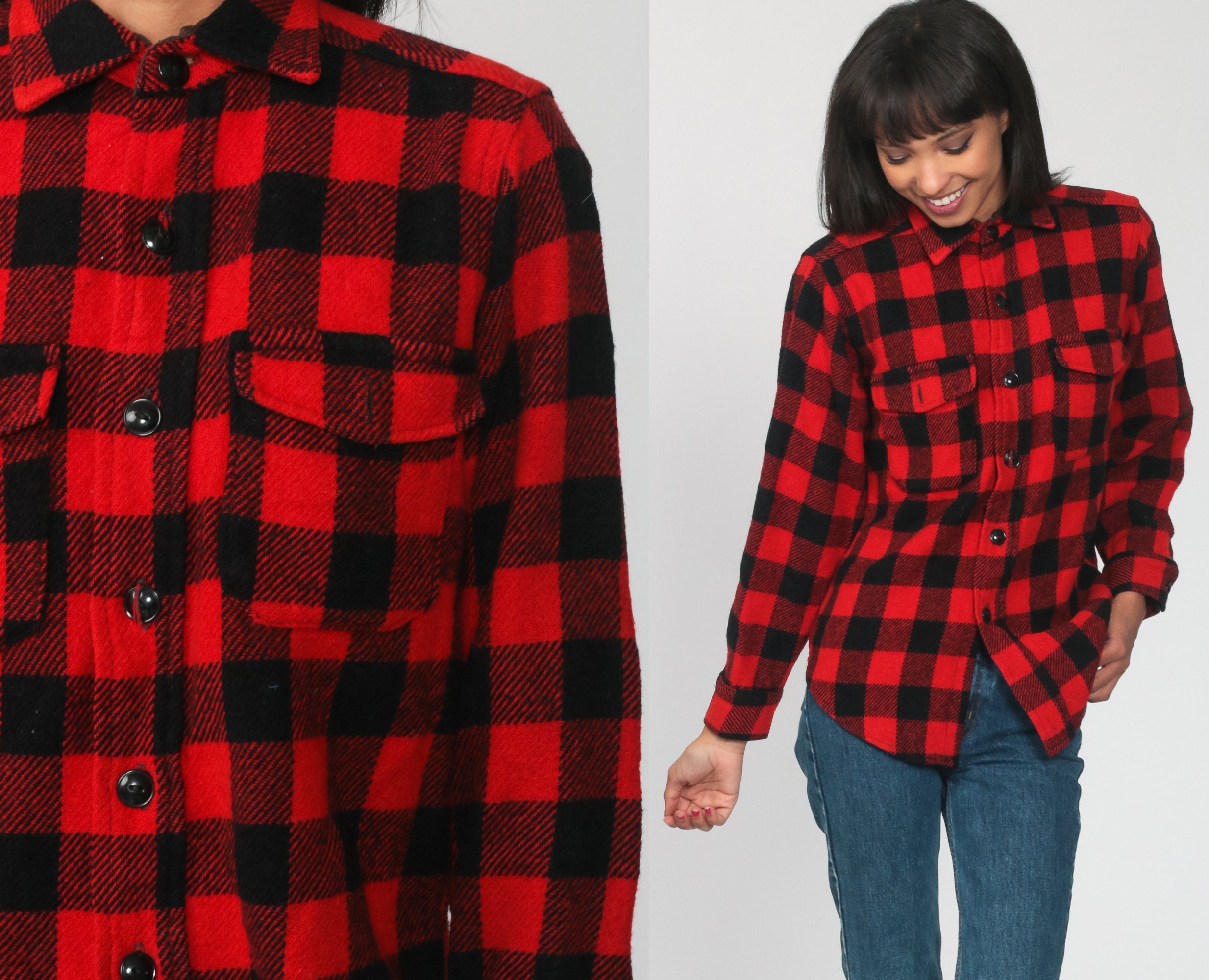 red and black lumberjack jacket mens