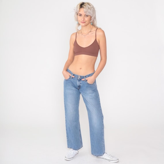 Vintage Levi’s 522 Jeans Y2K Low Rise Slight Flare Bootcut Levi Denim 2000s Relaxed Fit Wide Leg Small S