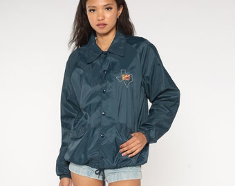 80s Navy Blue Windbreaker Snap up Track Jacket Retro Basic 80s Navy Blue Windbreaker Snap up Track Jacket Retro Basic