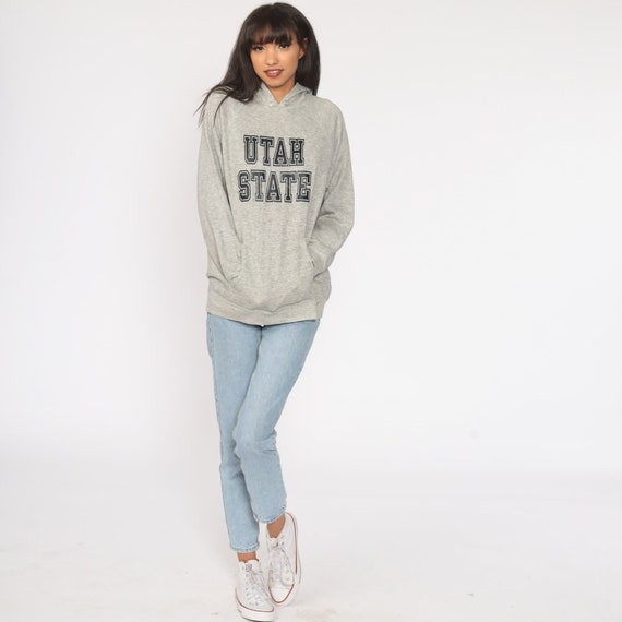 Utah State Sweatshirt University Hoodie 90s Hoode… - image 2