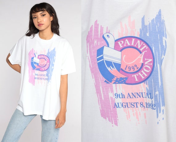 1992 Paint A Thon Shirt Painting T 
