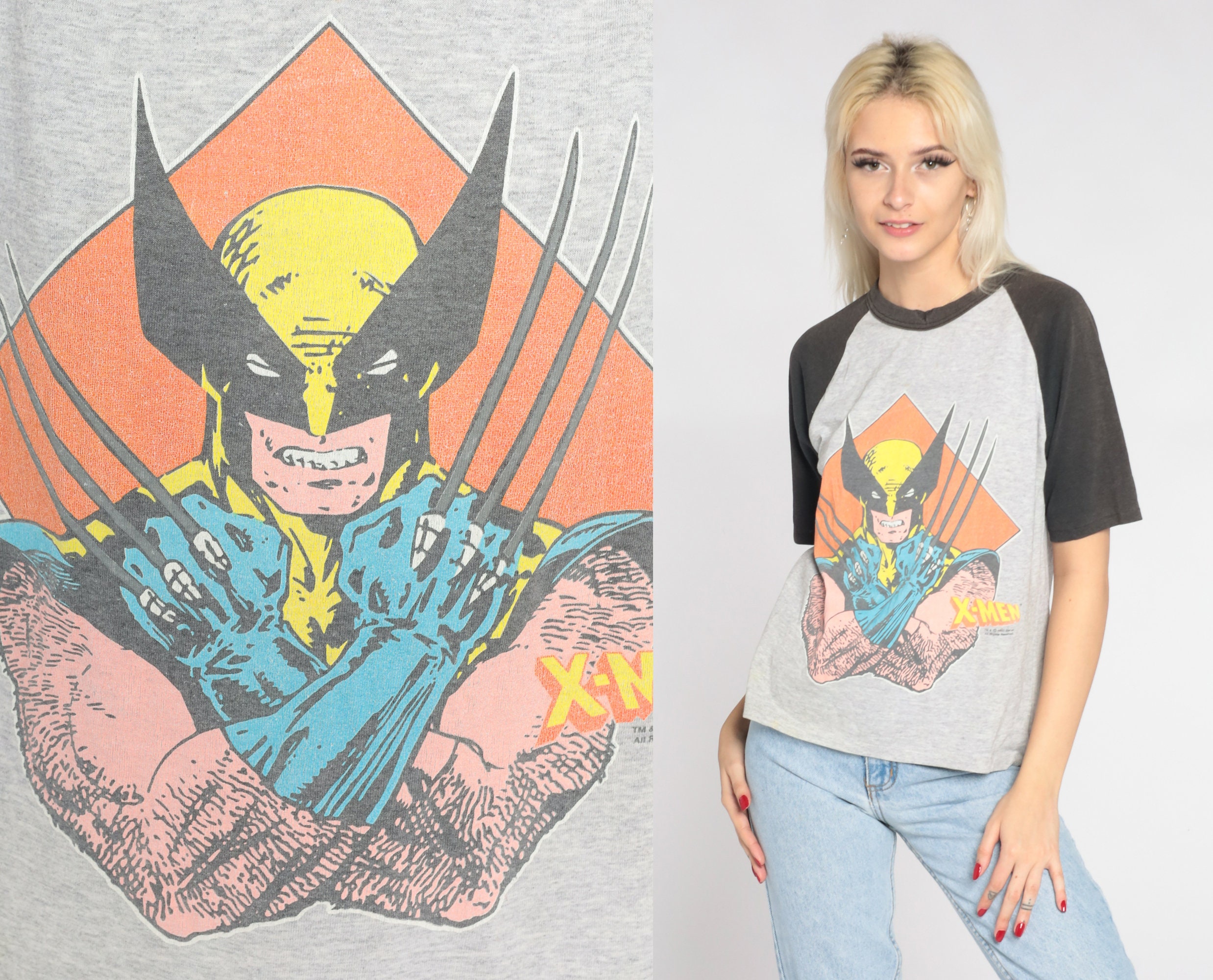  Marvel X-Men Wolverine Classic Retro Costume T-Shirt :  Clothing, Shoes & Jewelry