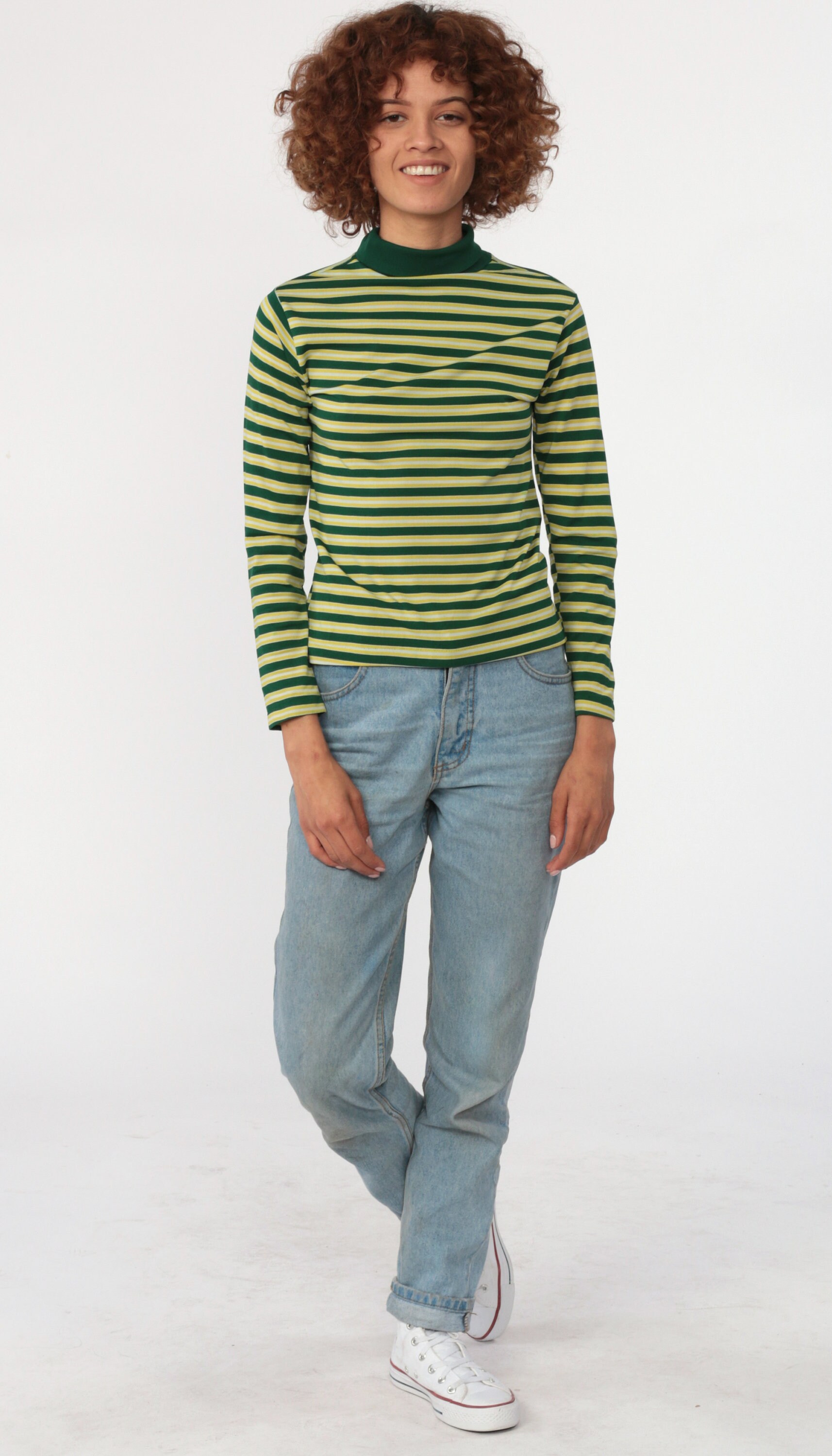 80s turtleneck outfit