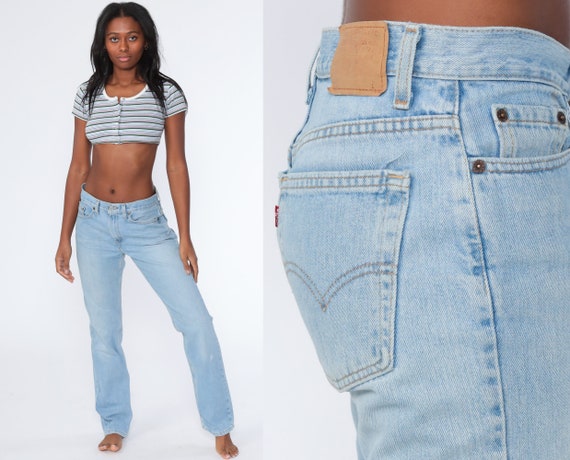 505 Levi Mom Jeans 8 -- Light Blue High Waist Jean