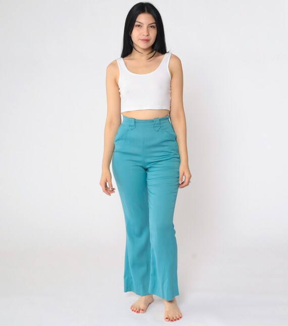 Vintage 1950s Hillbilly Western Two Piece Set Lea… - image 5